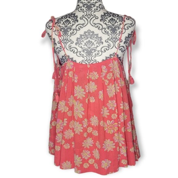 Free People Indigo Molly Floral Tunic size medium - Picture 3 of 13